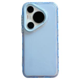 拓岚 适用华为pura70pro+新款手机壳糖果纯色情侣简约波浪边框mate70/60pro全包镜头腕带挂绳硬壳防摔保护女