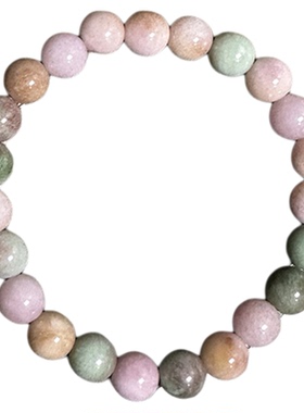 女士阿拉善手链蓝砂石双圈叠戴