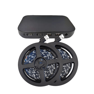 电视机2.1PS5游戏机电竟房天花板背景墙追光随屏声光同步氛围灯带