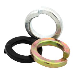 发黑8级弹垫 碳钢白锌弹簧垫圈 彩锌弹簧垫片 GB9开口垫圈 M2-M36