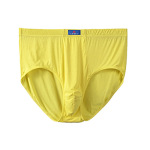 男士黄色三角内裤男款透气高腰男款加肥加大码胖子莫代尔短裤头