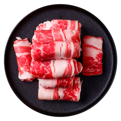 谷饲雪花牛肉卷肥牛卷3盒