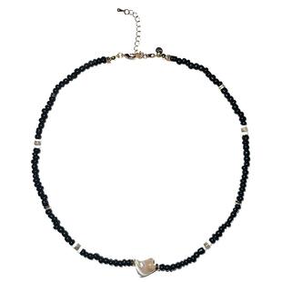 waki 黑沙滩碎片项链女贝壳马蹄螺手工串珠爆款原创小众设计