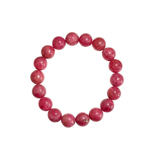 曦光里【朱霞】稀有矿料 天然伴生矿洒金红蔷薇石手串原创手链女