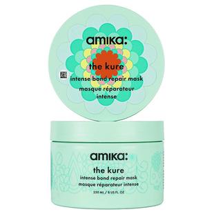 amika kure双皮奶发膜250ml 直板夹CP 修复毛躁烫染顺滑 临期