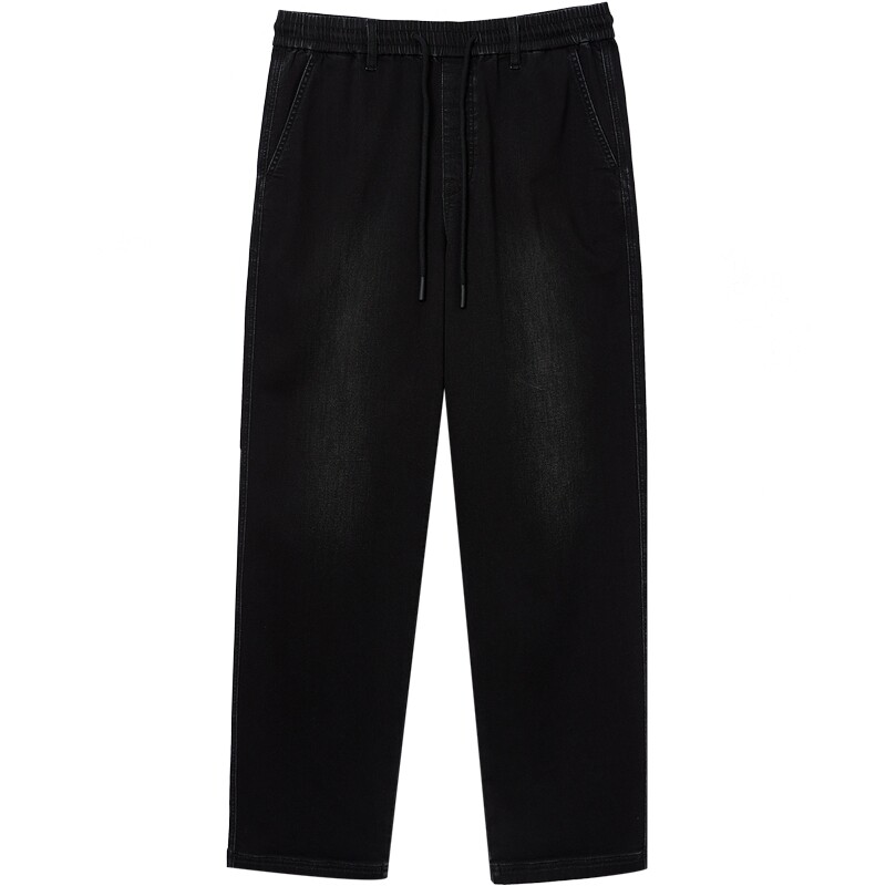 [仿针织]907杰克琼斯男装秋冬新款宽松阔腿美式牛仔裤男款长裤子