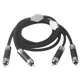 声弦二对二CD功放音响RCA信号线双莲花头音频线单晶铜纯银2RCA线