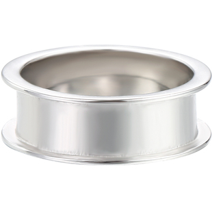 S925纯银戒指空托男女 简约指环托手工diy碧玉绿松石玉石单戒指托