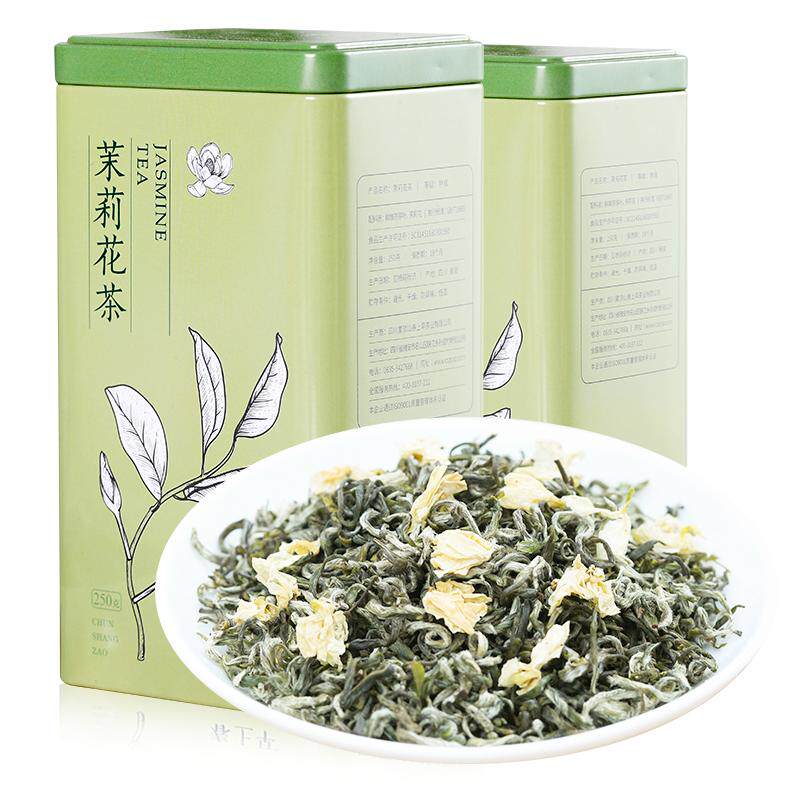 茉莉花茶2025新茶叶绿茶自己喝浓香型特级飘雪横县正品官方旗舰店