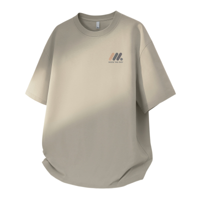 真维斯美式短袖t恤男青少年夏季宽松半袖男士上衣百搭上衣男款L