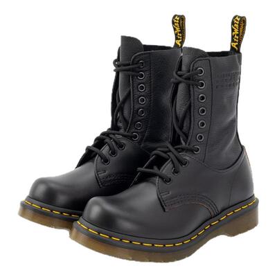 MM6经典男女款牛皮革系带中筒马丁靴 银泰百货精品301574