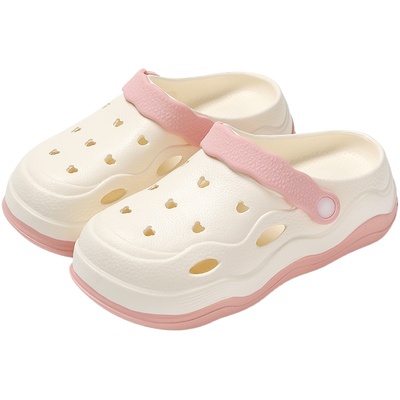 可DIY厚底洞洞鞋女款夏外穿