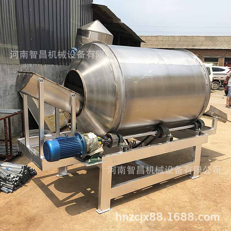 直销发酵饲料滚筒搅拌机 不锈钢湿料混合机 泔水麸皮饲料搅拌机