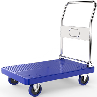 小推车拉货手推车搬运车平板车拖车折叠快递家用手拉车便携购物车