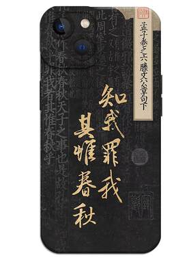 知我罪我其惟春秋手机壳代号鸢