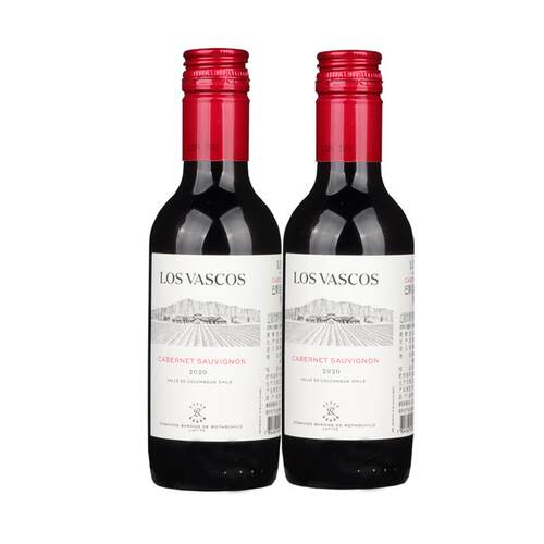 拉菲Lafite巴斯克源自赤霞珠干红葡萄酒双支装官方正品小瓶红酒