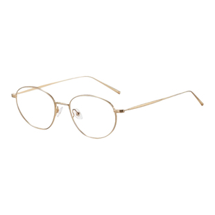 马思纯同款超轻纯钛金丝椭圆框眼镜女近视可配有度数高知感眼镜架