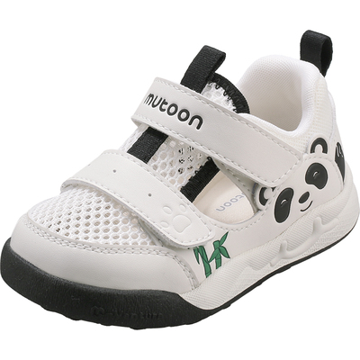 牧童婴儿步前鞋镂空熊猫宝宝鞋子