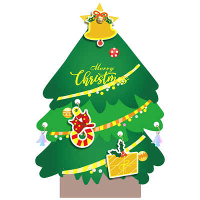 大角色圣诞节精美高颜值创意贺卡