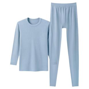 [2套]三枪保暖内衣男纯棉半高领秋衣秋裤无侧缝套装抗静电秋冬