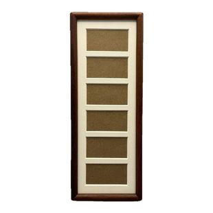 大好河山相框六连框黑胡桃增运多金画框摆台钱币装饰画简约立式