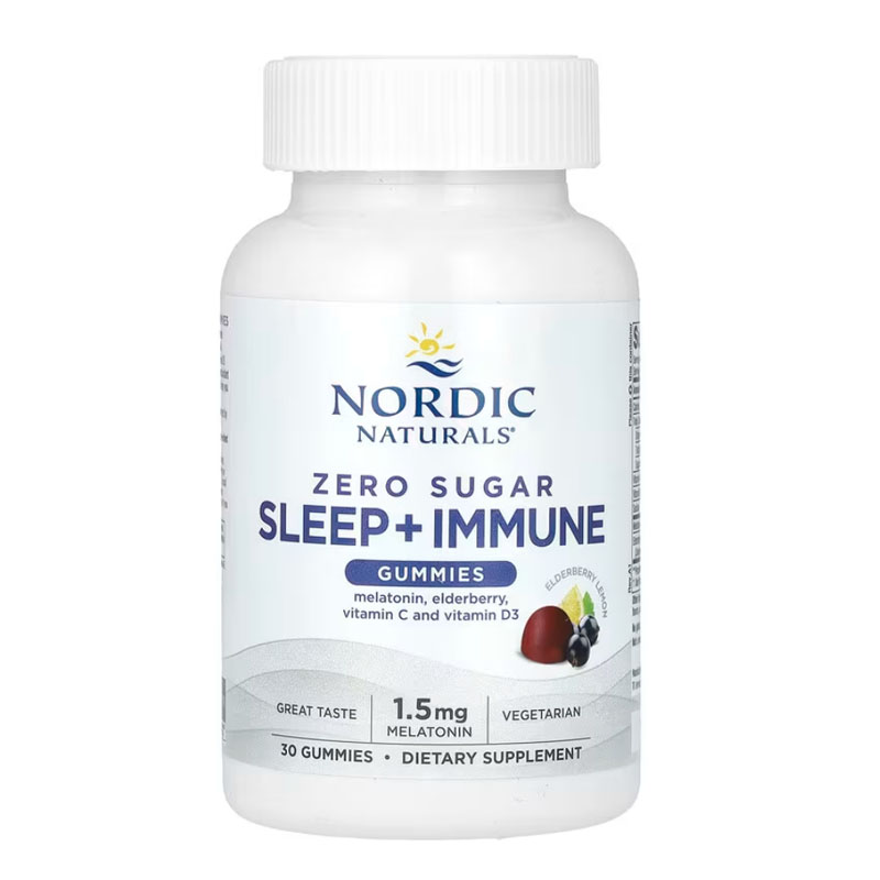 Nordic Naturals零无糖儿童睡褪黑素CALM SLEEP + IMMUNE眠软糖