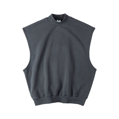 宽松春秋冬加绒无袖T恤