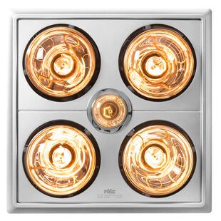 雷士照明浴室浴霸灯暖排气扇照明一体取暖老式四灯集成吊顶卫生间