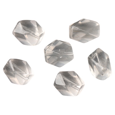 7A天然白水晶八棱珠桶珠散珠手串