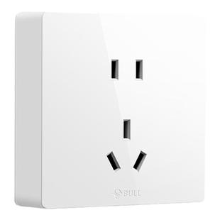 公牛明装插座家用五孔明装插座超薄一开五孔明装插座墙壁插座面板