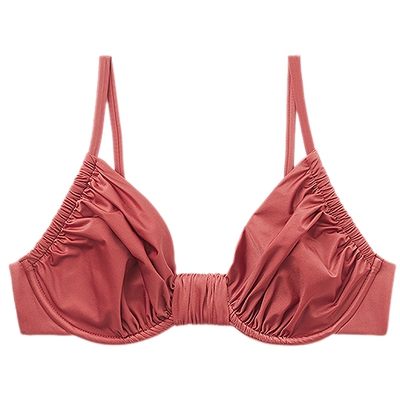 【肯豆同款】CALZEDONIA卡泽意袜夏海边度假缎面比基尼泳衣裤1796