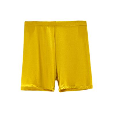 莫代尔不卷边纯色薄款大码安全裤