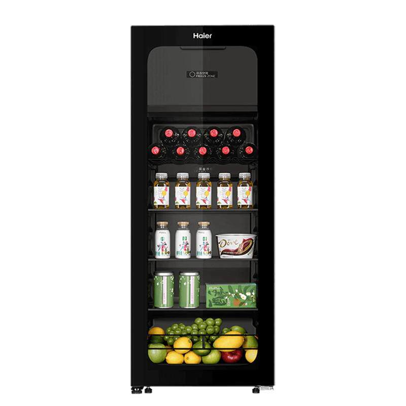 海尔展示柜冷藏保鲜柜冰吧136/167/200L办公室客厅家用饮料冰箱