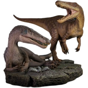 本心楠改侏罗纪重爪龙夫妇全身像恐龙成人大孩子模型玩具热卖现货