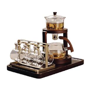 格娜斯自动泡茶器磁吸玻璃茶具套装办公室高端功夫茶杯茶壶