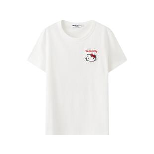 【三丽鸥联名】三福短T恤2026夏季魔术贴图案上衣女装521762