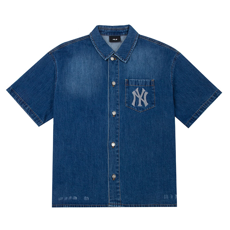 【正品】MLB牛仔外套男女NY夹克