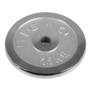 电镀纯铁杠铃哑铃片家用健身宿舍健身房配重增盘5 7.5 10 15 20KG