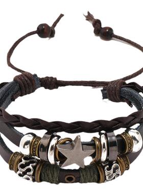 手链情侣欧美星星编织兄弟手绳