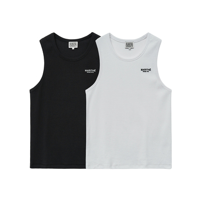 MARITHE男士无袖上衣2件装套装