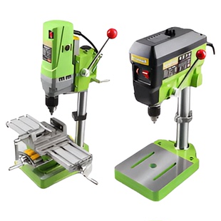 梦超家用微型调速220v精密小台钻多功能钻孔铣床小型木工佛珠工具