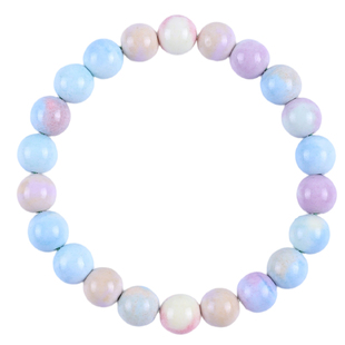 收藏级阿拉善玛瑙水晶散珠手串新款圆珠糖豆手链女多彩高级感文玩