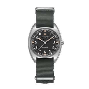 Hamilton汉米尔顿卡其航空飞行先锋W10手动机械腕表男款手表