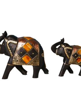 进口贝壳客厅摆件木新中式