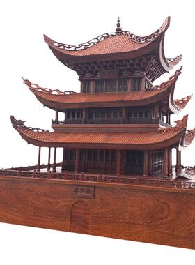 东阳木雕古建筑模型缅甸