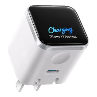 【iPhone17】ANKER安克屏显安心充45W适用苹果新机充电器iPhone17ProMax充电头16Pro快充15手机14氮化镓