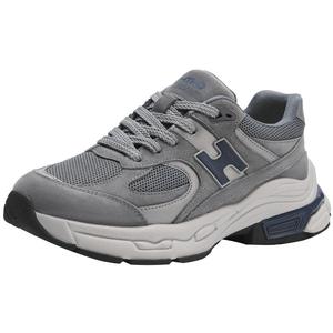 热风男鞋2025春季新款跑步鞋男士时尚运动休闲鞋网面透气慢跑鞋男