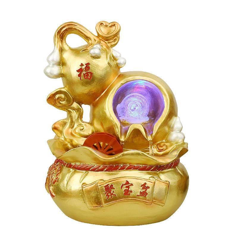 流水喷泉水渡烟云开业礼品