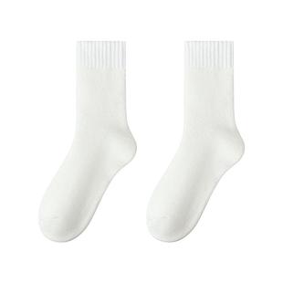 羊绒袜子男冬季保暖中筒袜加绒加厚羊毛袜睡眠地板袜冬天男士长袜