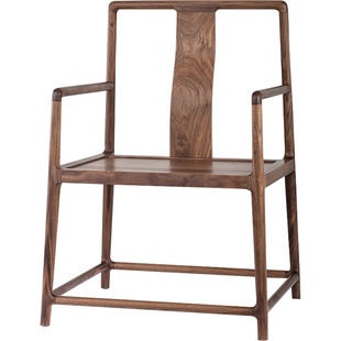 新中式实木主人椅高端茶室舒适靠背主人椅喝茶泡茶茶桌专用茶椅子